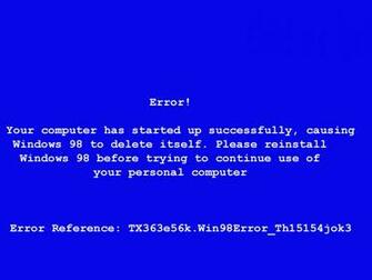 Broken Error Windows Death Screen Glass Wallpaper Funny Doblelol