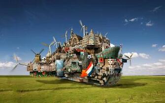 Visual 3d Creative Ship HD Wallpaper Rocks