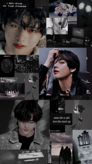 Aesthetic Dark Kim Taehyung Wallpaper Mobcup