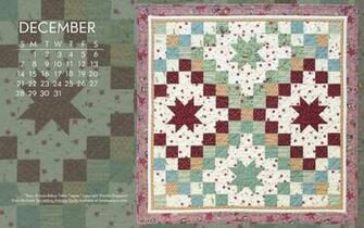 Quilt Calendar Computer Wallpaper December Books