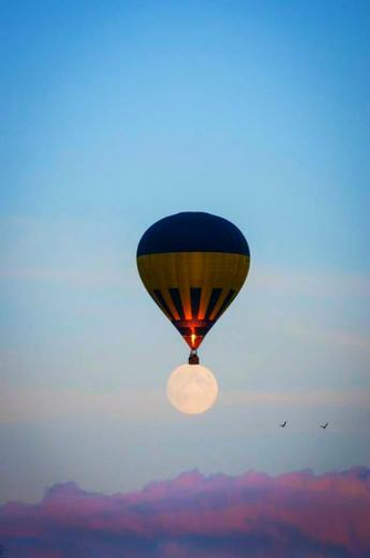 Vintage Hot Air Balloon Wallpaper Amazing Moon Photography