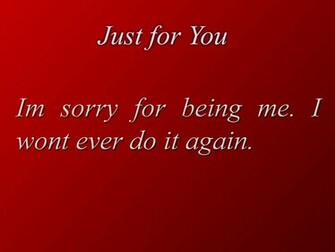 Sorry Wallpaper For Girl Friend Choice