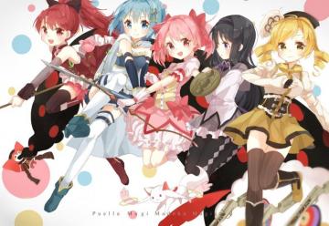 White And Black Minnie Mouse Print Textile Mahou Shoujo Madoka