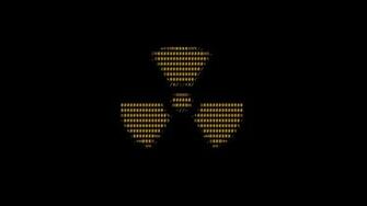 Radioactive Ascii Radiation Symbol Wallpaper