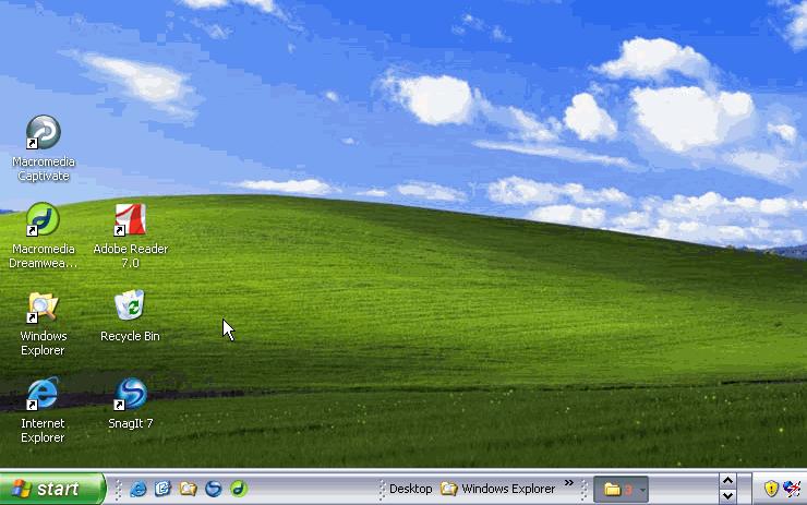 Microsoft Windows Xp Tutorial Unit Desktop Bars And
