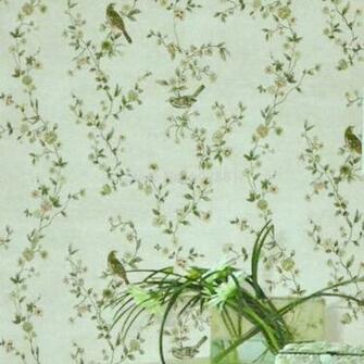 Non Woven Flocking W Metallic 10m Wallpaper Rolls Bedroom Living Jpg