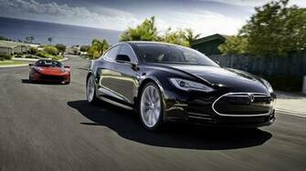 Tesla Model S Black Motion Desktop Pc And Mac Wallpaper