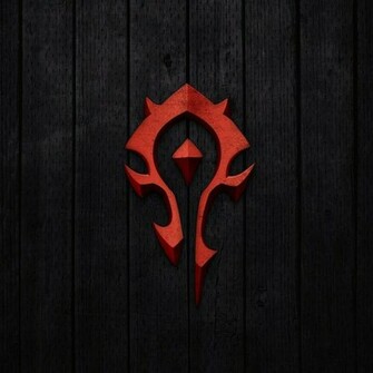 Wallpaper Wow Horde Logo Games iPad Mini