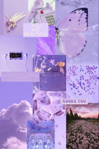 Purple Aesthetic Wallpaper Background Light