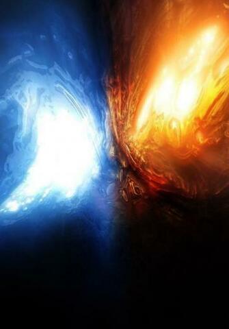 Frostfire Water And Fire HD Cool Wallpaper