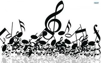 Music Notes DeskBackground On