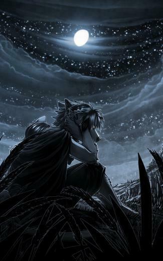 Wallpaper Werewolf Night Art Moon Moonlight