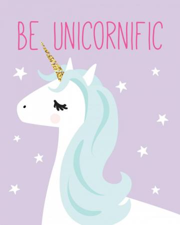 Unicorn Print Set Of Be Unique Magical