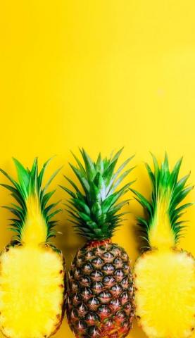 Wallpaper Lockscreen Pineapple Yellow