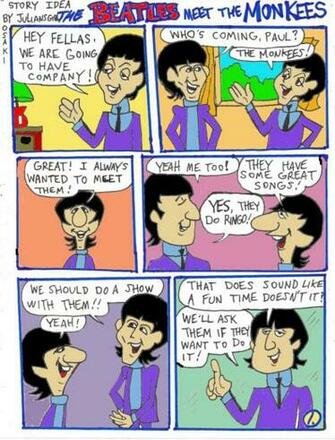 The Monkees Names Beatles Meet