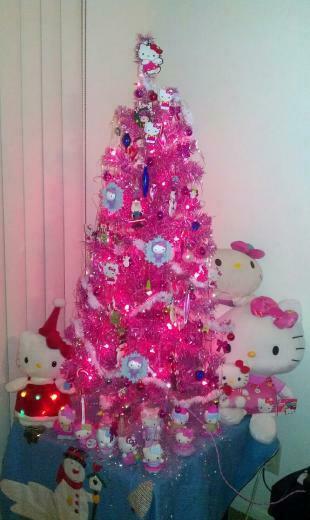 Artificial Pink Christmas Trees For