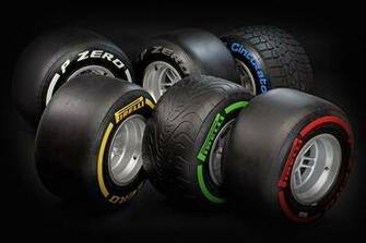 Blue Rubber Sports Formula One Pirelli Soft Tyres