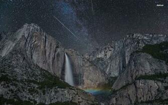 In A Valley Yosemite Falls Wallpaper Nature