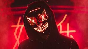 Neon Mask Guy 4k Xfxwallpaper HD Wallpaper
