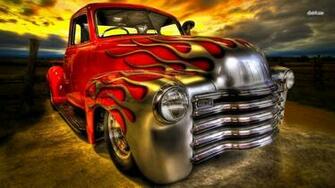 Hot Rod With Flaming Paint Wallpaper Car