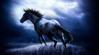 Horse Black Art Painting Fantasy Wallpaper
