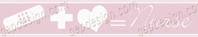 Care Heart Nurse Pink Feminine Wallpaper Borders From