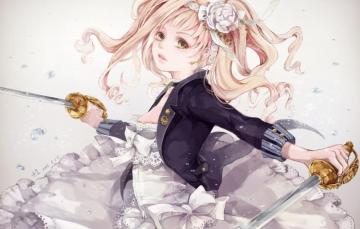 Wallpaper Girl Weapons Sword Art Kuroshitsuji Dark Butler