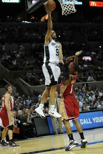 Tony Parker Guard Of The San Antonio Spurs Takes A Shot