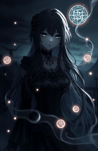 Dark Anime Girl Wallpaper