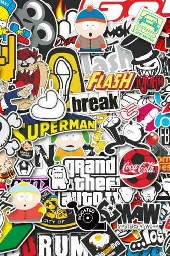 Wallpaper Stickers Style Jdm iPhone 4s HD