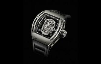 Wallpaper Metal Mechanism Watch Moving Skulls Image For