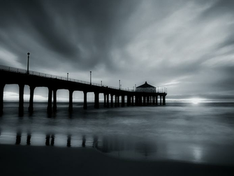 Black And White Manhattan Pier Wallpaper Another