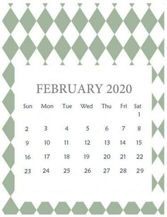 February Calendar Wallpaper Top