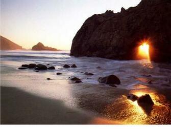 California Beach Sunrise In The Morning Wallpaper