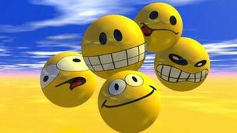 Bouncing Emoticons Wallpaper
