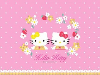 Fondo De Pantalla Con Una Imagen La Popular Hello Kitty