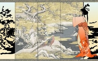Kimono Girl Wallpaper Myspace Background