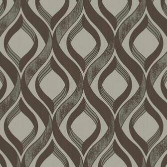 York Wallcoverings My9205 Medley Arbor Wallpaper Brown Cream