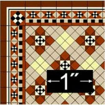 Brodnax Prints Inch Scale Dollhouse Miniature Wallpaper