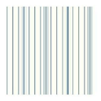 Sa9111 Ashford Stripes Wide Pinstripe Wallpaper White Blue