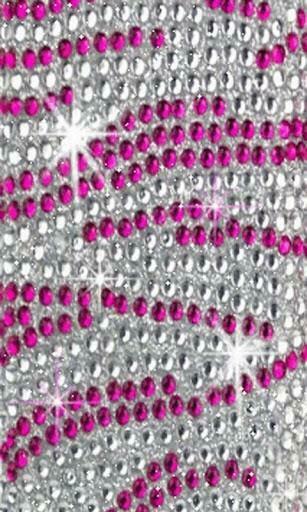 Bigger Rhinestone Zebra Live Wp For Android Screenshot