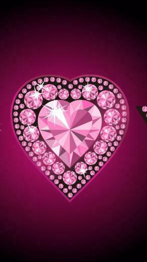 Pink Bling Heart Positively Perfectly