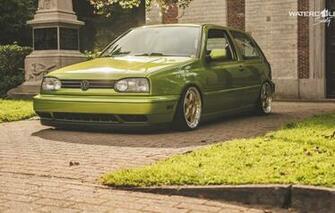Wallpaper Volkswagen Golf Tuning Germany Low R32