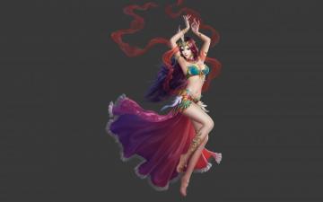 HD Wallpaper Beautiful Girl Fantasy Oriental Dancer Red Long