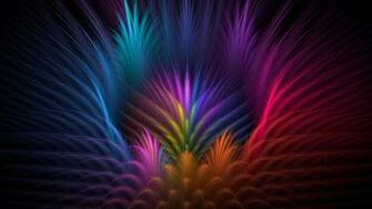 Feathers Flower Petals Rays Line Volume Symmetry Stock