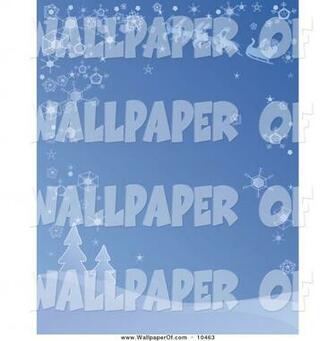 Wallpaper Of A Blue Wintery Background Santa S Reindeer Leading