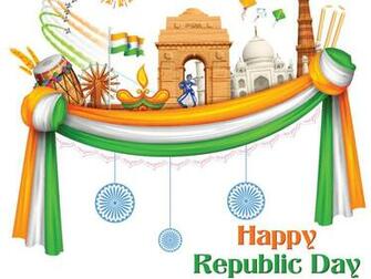 India Republic Day Parade Flag Hoisting Time Celebration