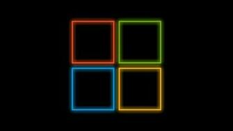 Windows Black Background Colors Wallpaper