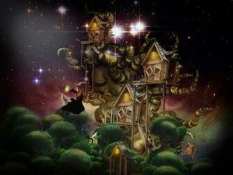 Tree House Fantasy Wallpaper