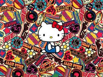 Colorful Hello Kitty Wallpaper